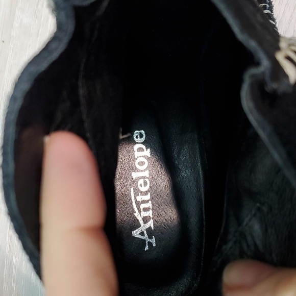 Anthropologie Antelope Womens WhipstitchSuede Ankle Boots shoes sz 39/9 - Picture 12 of 14